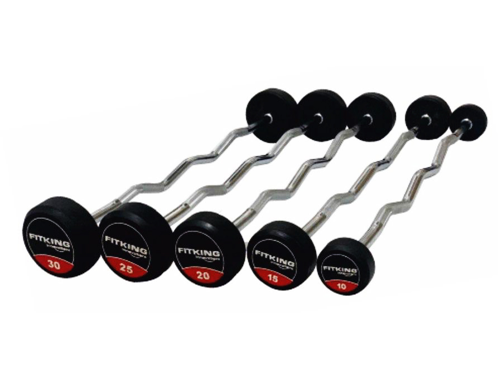 Round barbell curl dumbbells 